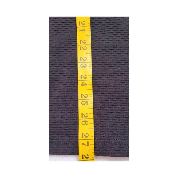 Denim & Flower Womens T Shirt XL Black Textured Minimalist Classic Basic - Picture 3 of 8